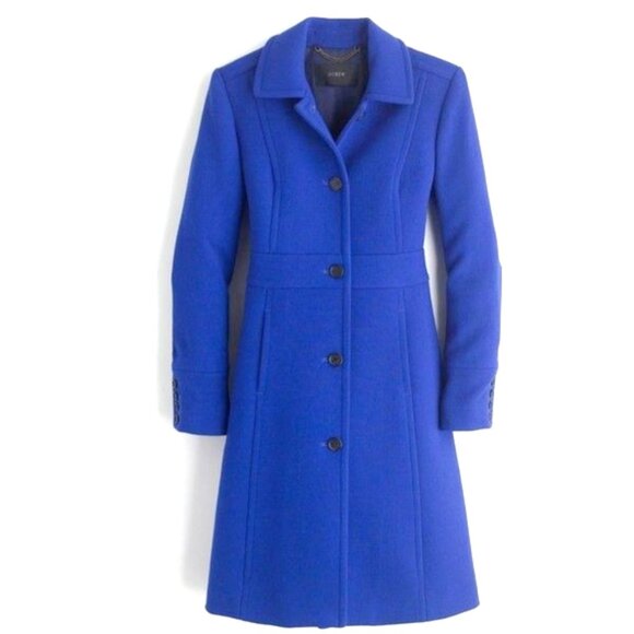 J Crew Classic lady day coat in Italian double-cloth wool - Picture 1 of 7